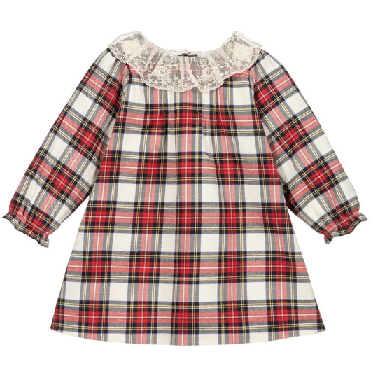 Baby Girls Red Check Dress