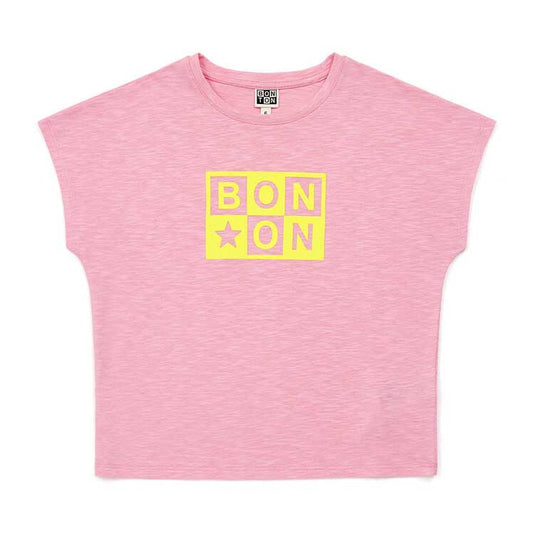 儿童粉色棉T恤