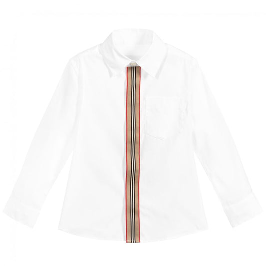 男童白色衬衫