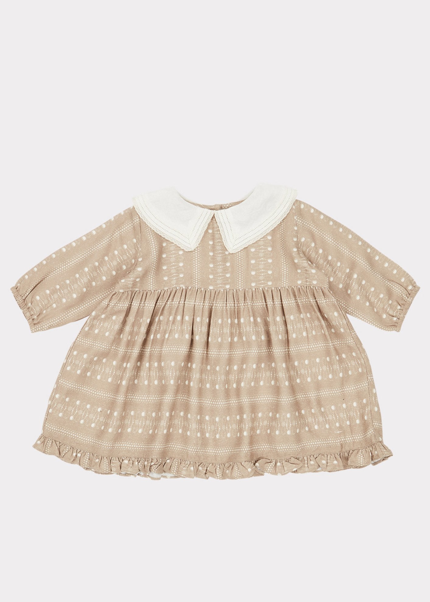 Baby Girls Chestnut Dotty Buzzard Dress