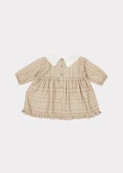Baby Girls Chestnut Dotty Buzzard Dress