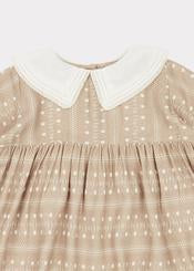 Baby Girls Chestnut Dotty Buzzard Dress