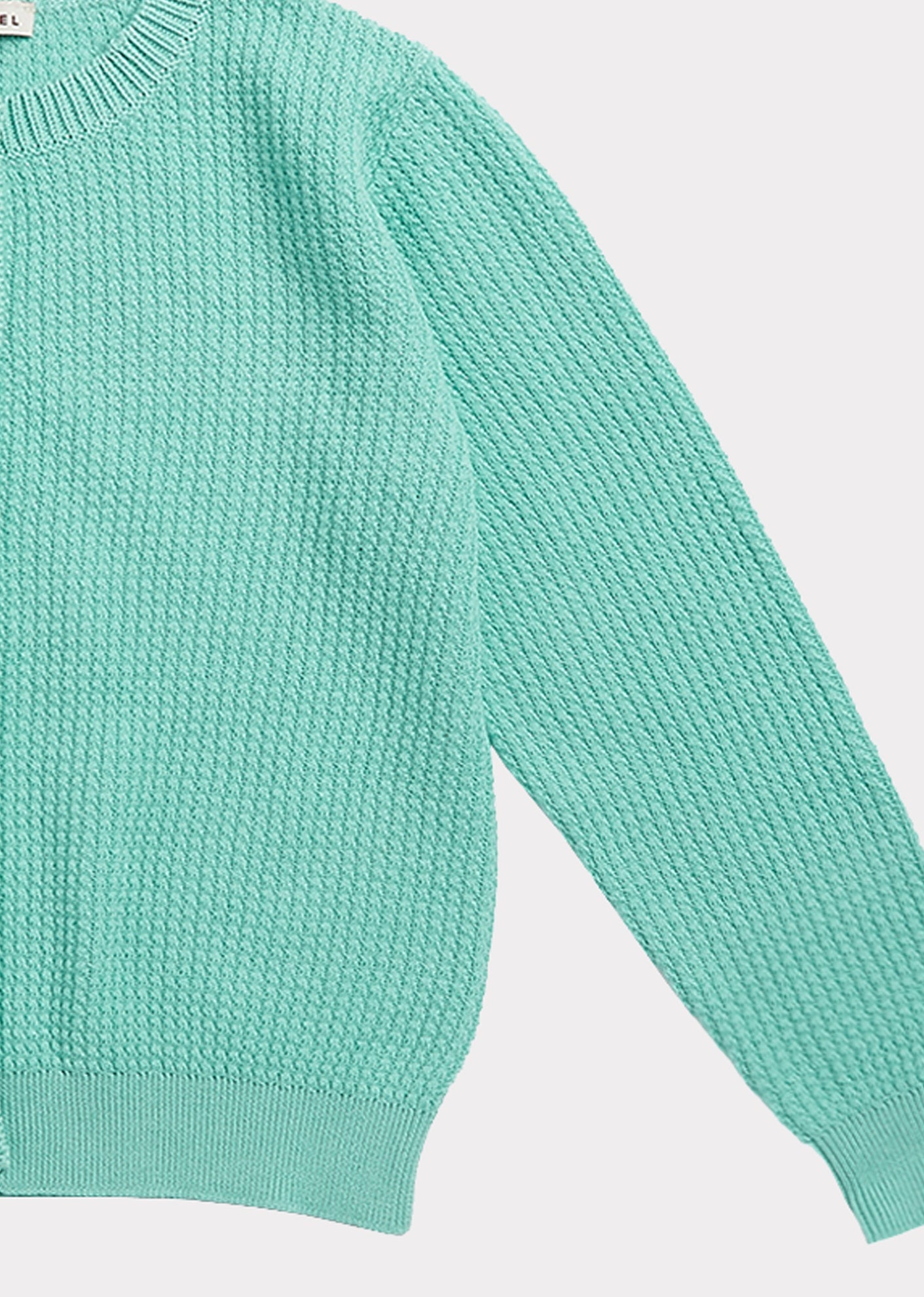 Girls Green Cotton Cardigan