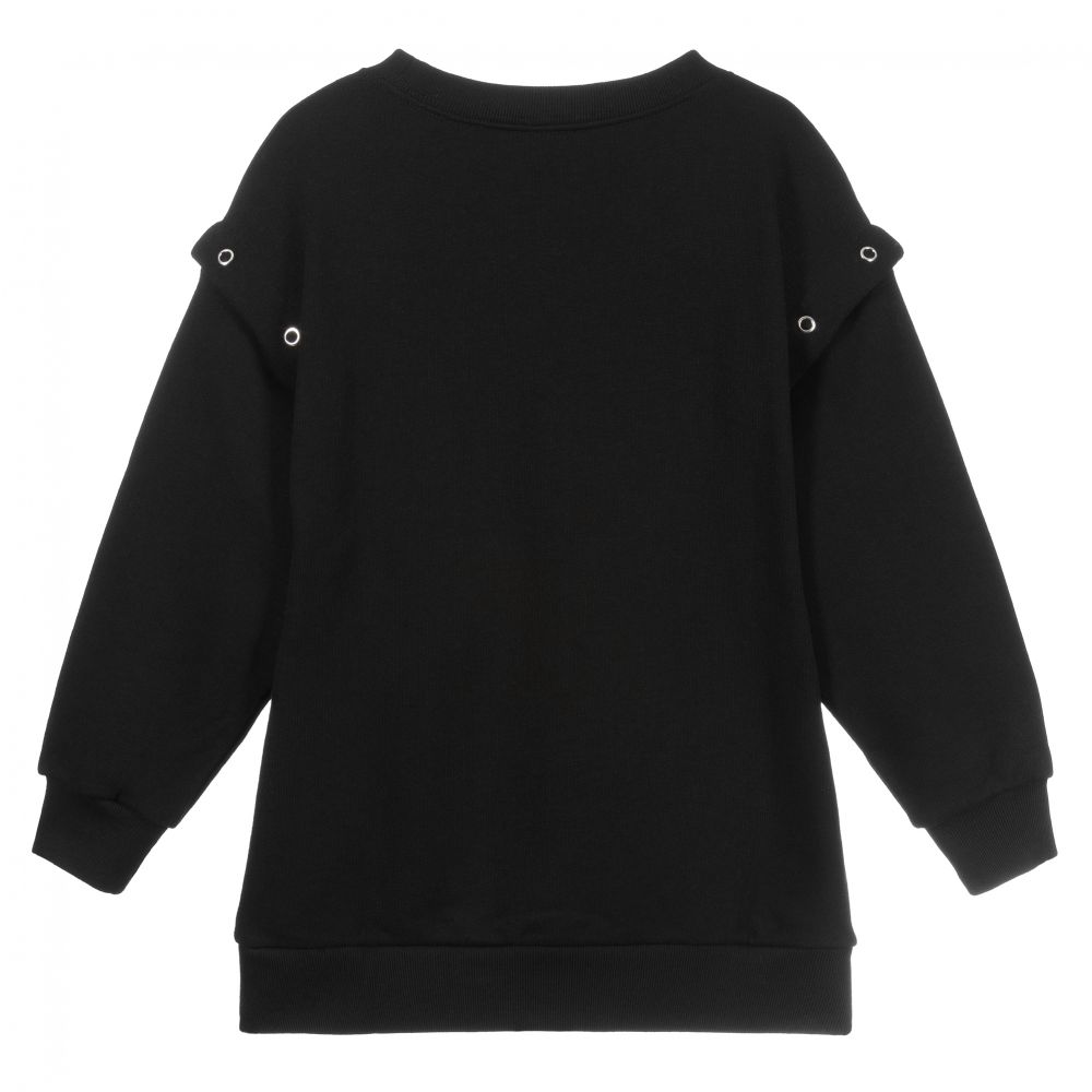 Girls Black Logo Sweatshirt