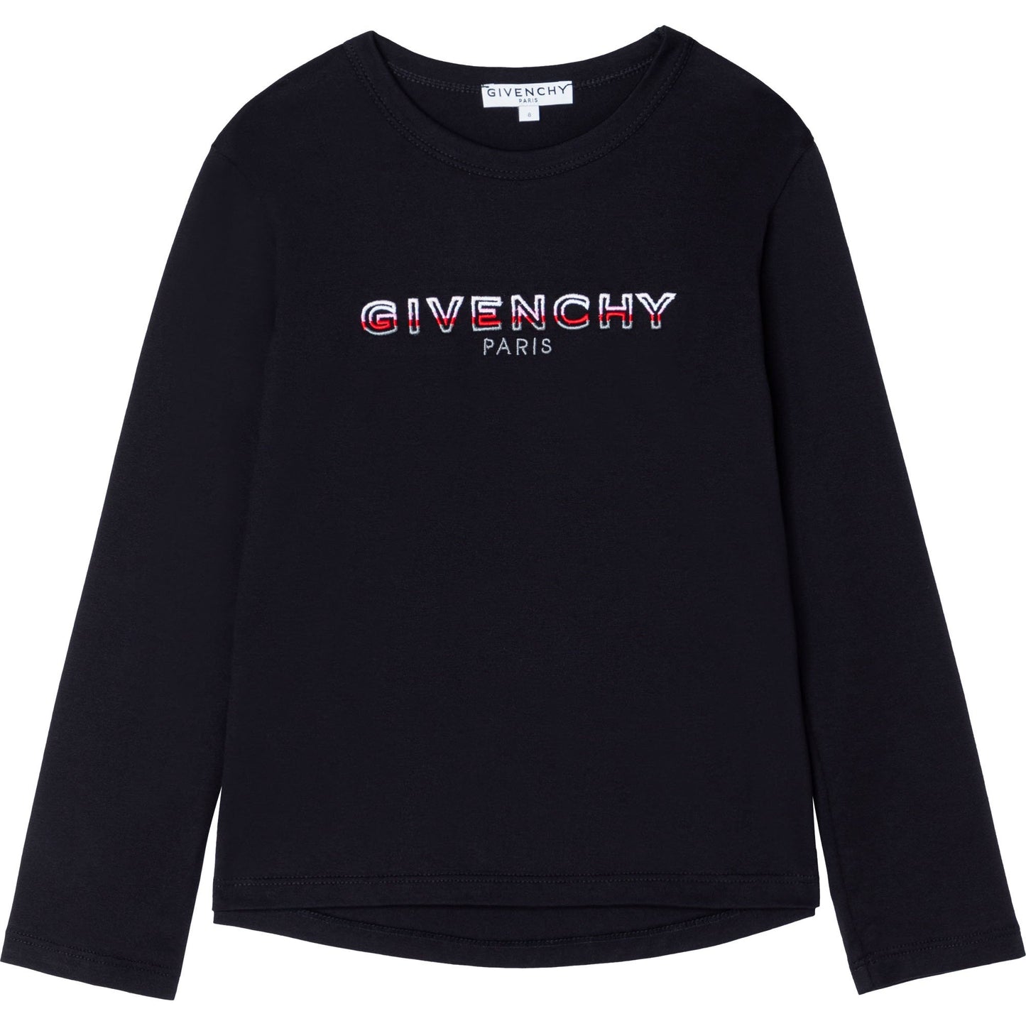 Girls Black Logo Cotton T-Shirt