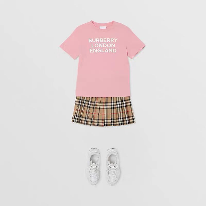 Girls Candy Pink Cotton Logo T-Shirt
