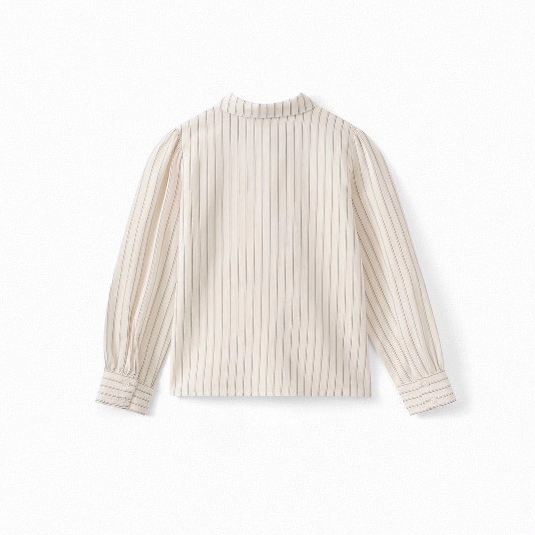 Boys & Girls Ecru Stripe Shirt