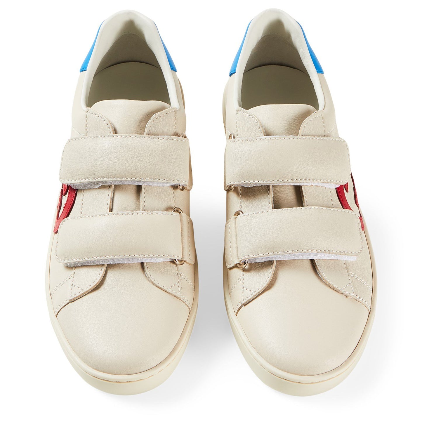 Boys & Girls White GG Logo Leather Shoes