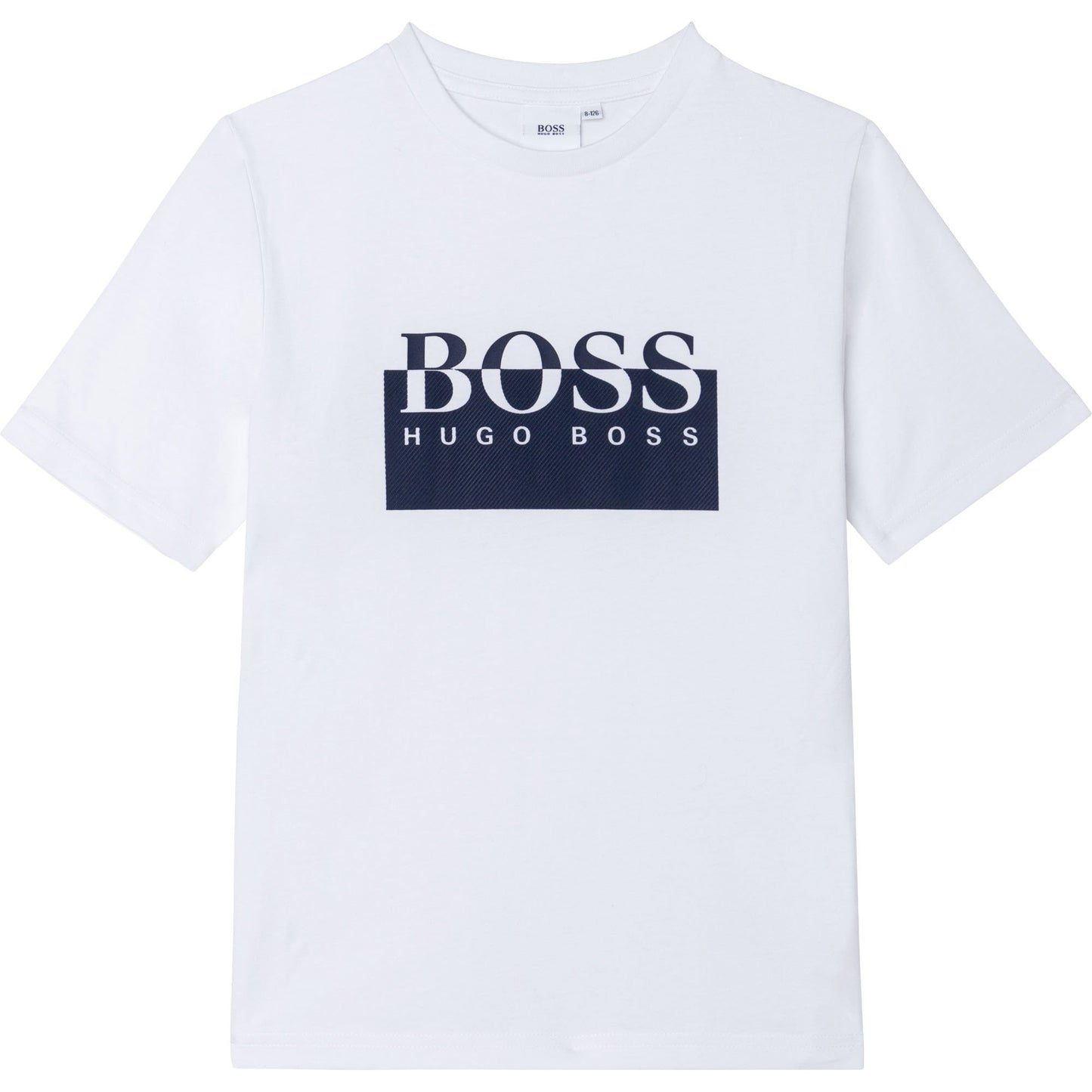 男童白色Logo棉T恤