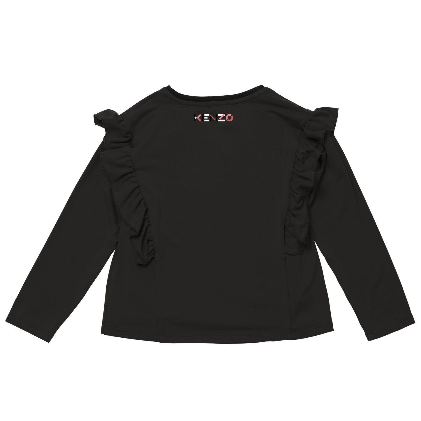女童黑色Logo卫衣