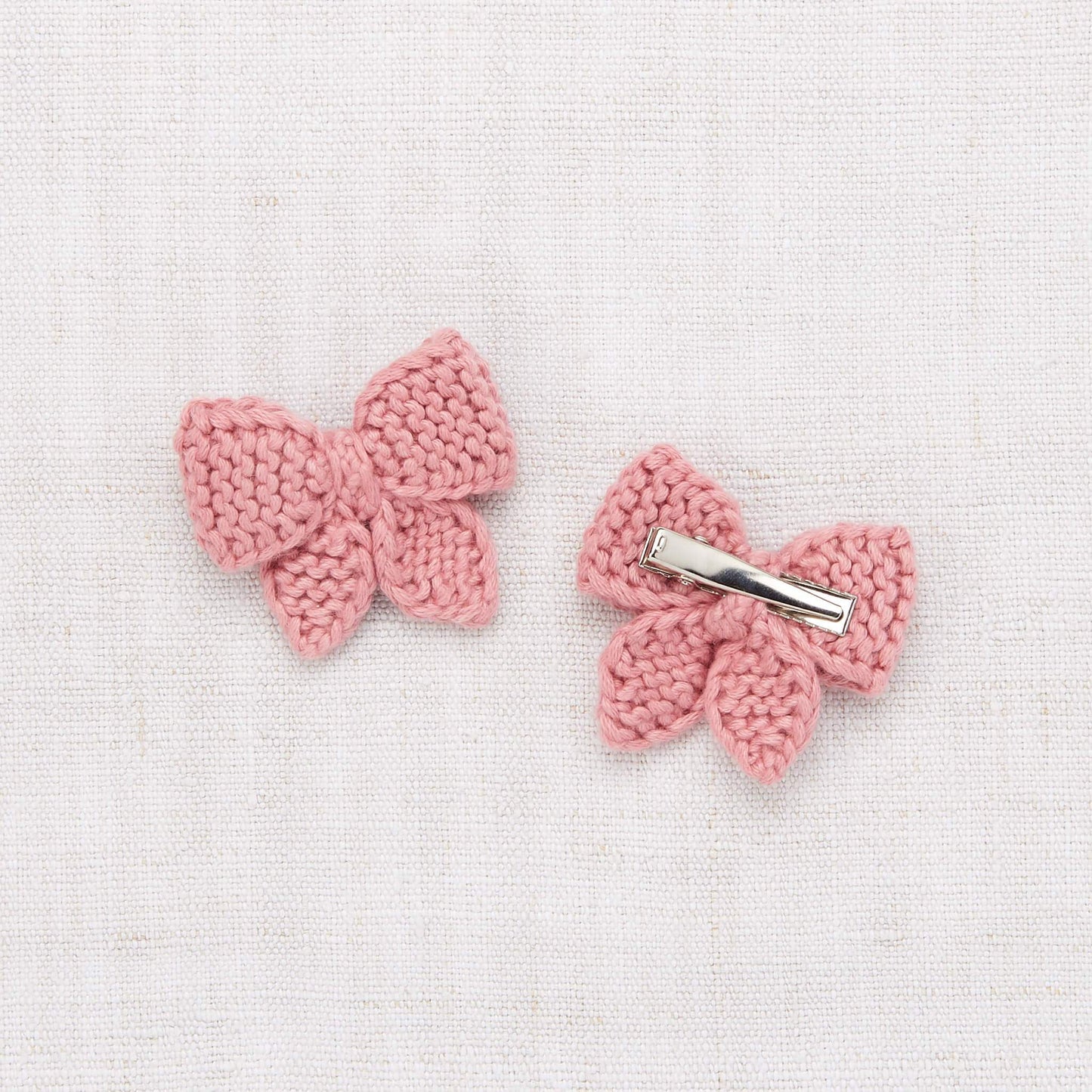 Girls Pink Bow Hair Clips