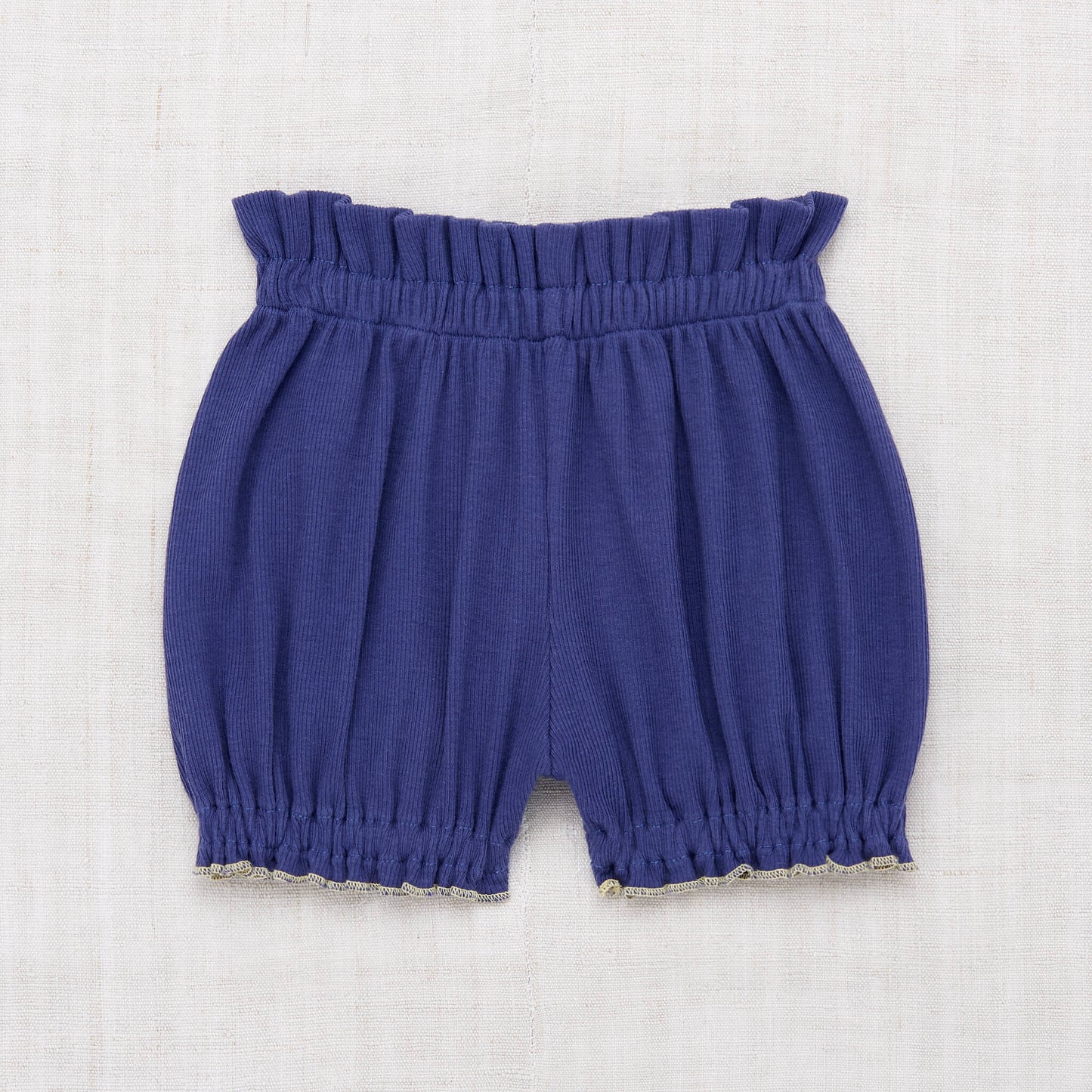 Girls Blue Pima Cotton Shorts