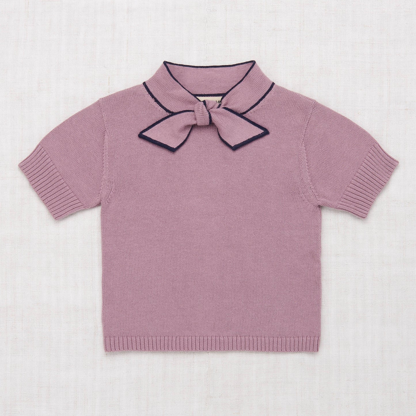 Girls Mauve Pima Cotton Sweater