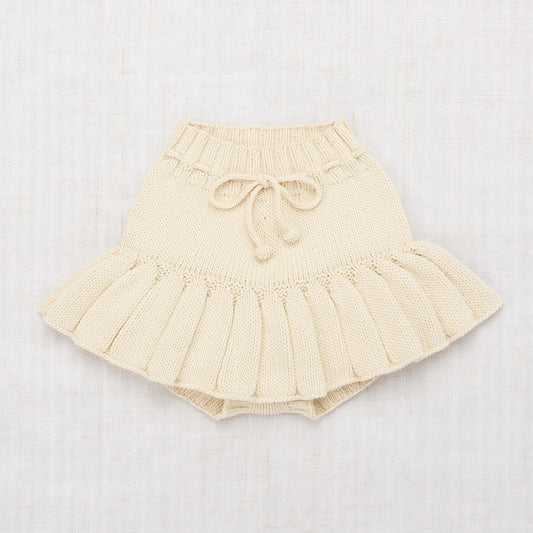Girls White Pima Cotton Skirt