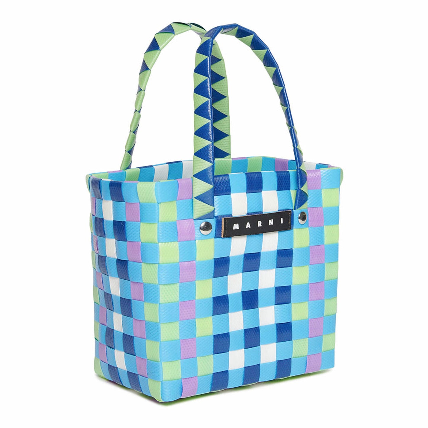 女童蓝色Logo手提包