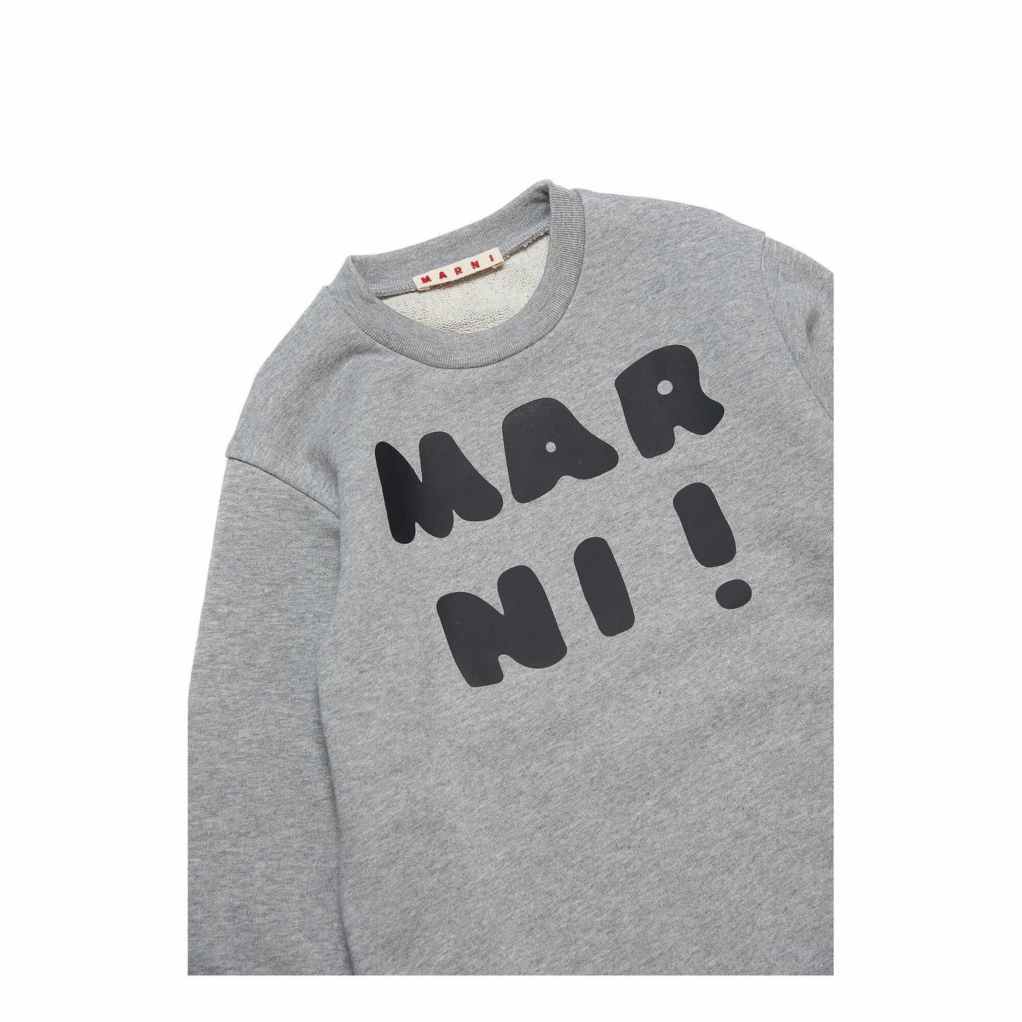 儿童灰色Logo棉卫衣