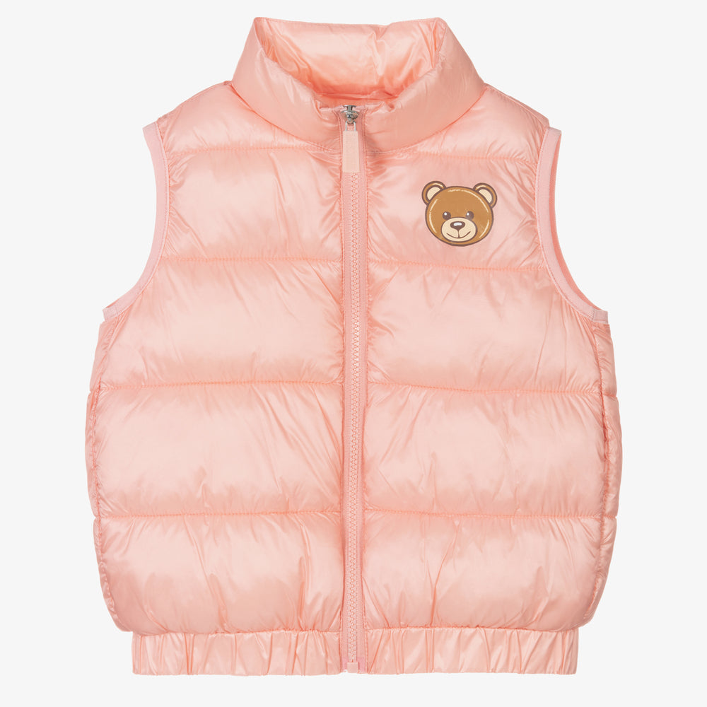 女童粉色Logo棉马甲