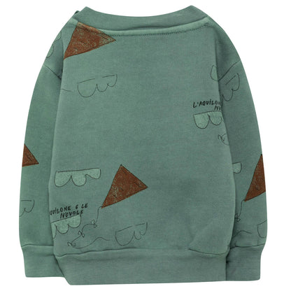 Baby Green Cotton Sweatshirt