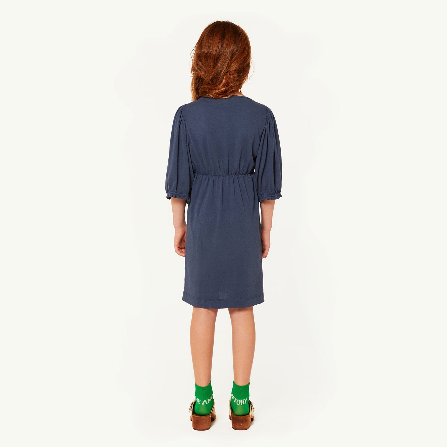 Girls Blue Shells Cotton Dress