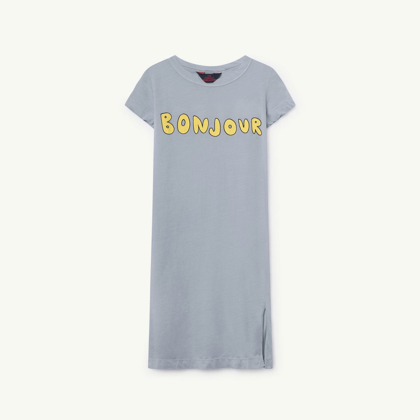 Girls Blue Bonjour Cotton Dress