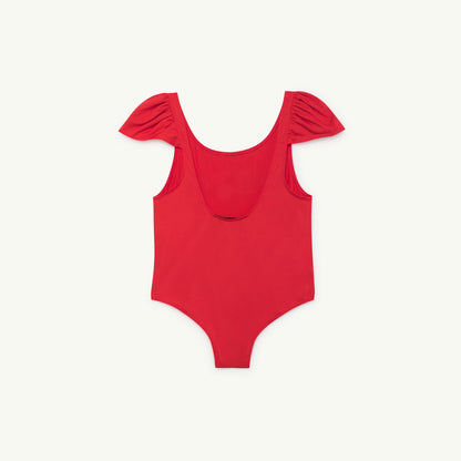 Girls Red Merci Swimsuit