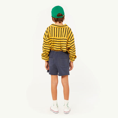 Girls & Boys Yellow Stripes Cotton Shirt
