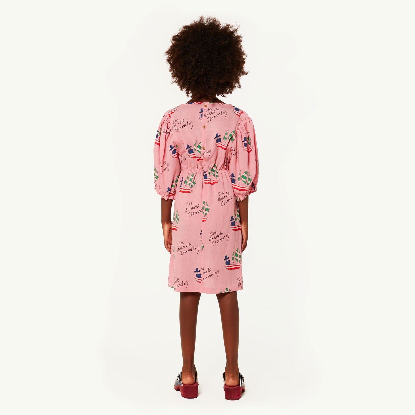 Girls Pink Ships Dress