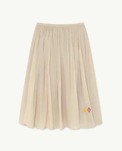 女童粉色Logo棉短裙