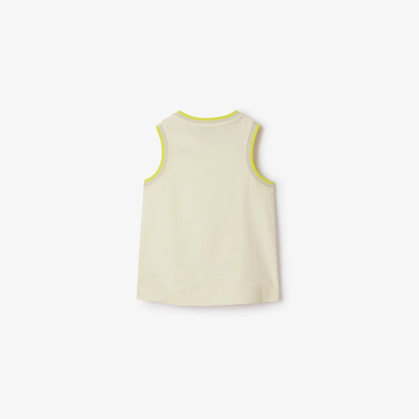 儿童米白色棉背心