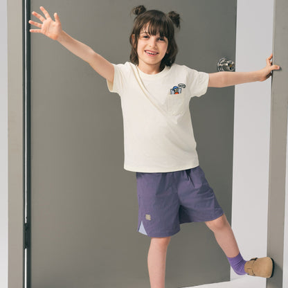 亲子款芝士白色速干短袖T恤