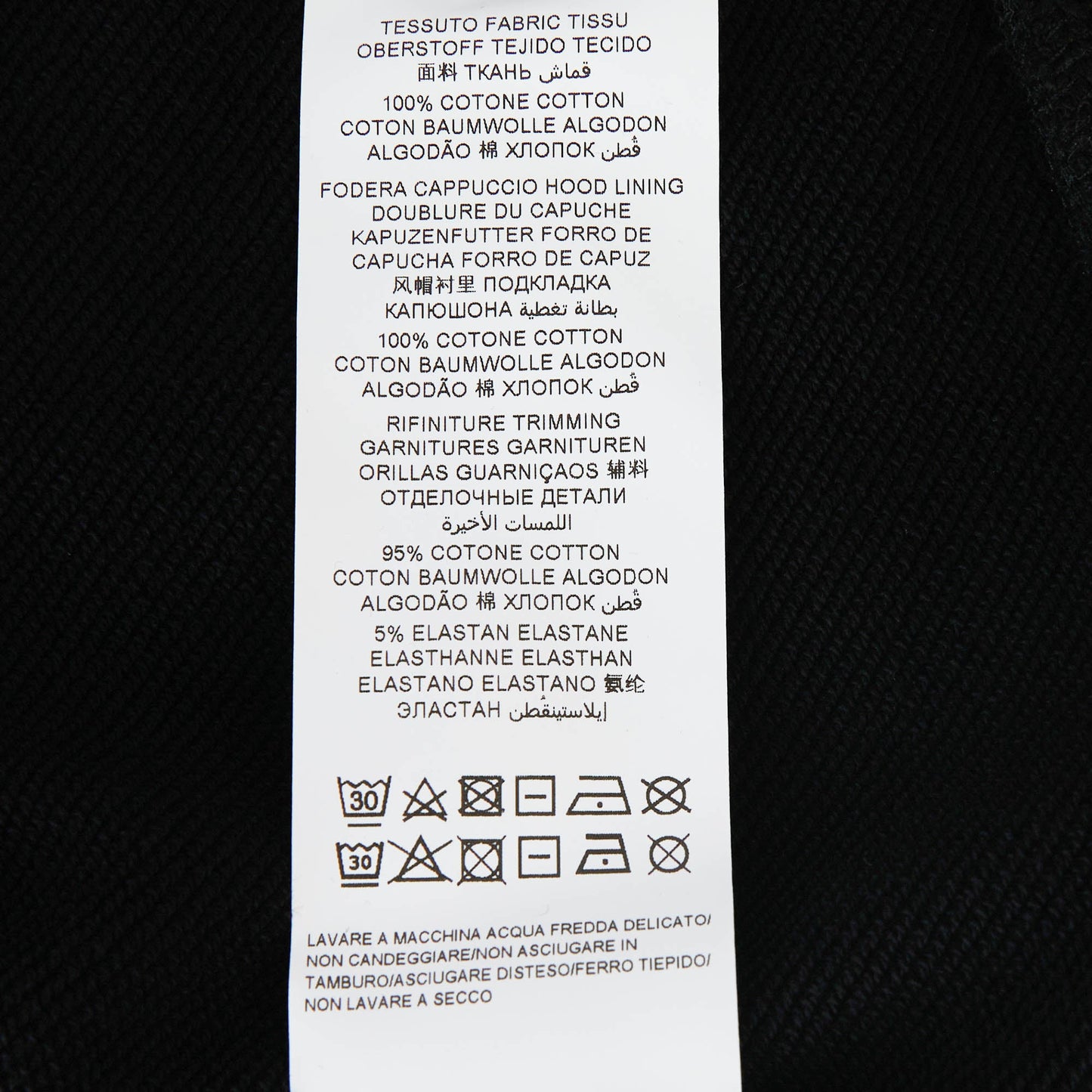 女童黑色Logo棉连衣裙