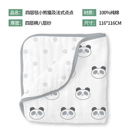 婴儿纱布午睡毯子