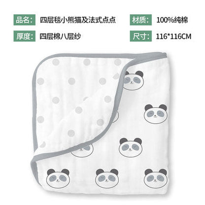 婴儿纱布午睡毯子