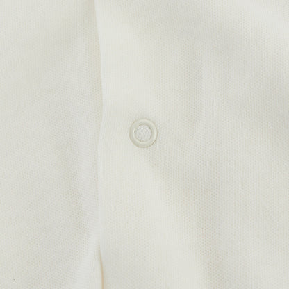 女婴白色棉连体衣