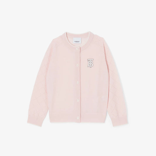 女童粉色Logo开衫