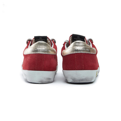 Baby Boys & Girls Red & Silver Star Leather Shoes