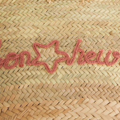女童米色Logo手提包