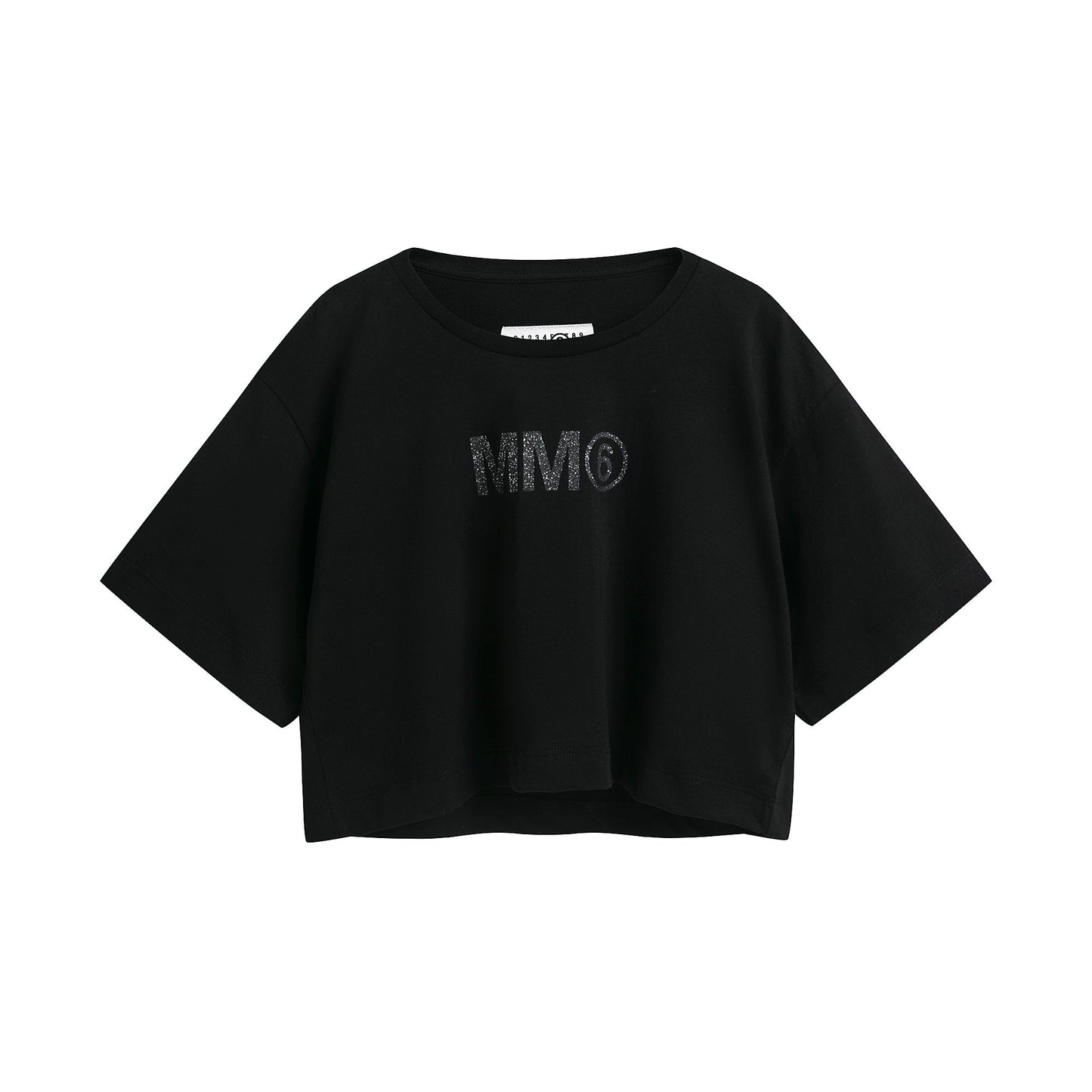 女童黑色Logo棉T恤