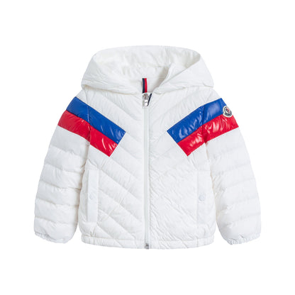 婴儿白色"BANURU"羽绒夹克