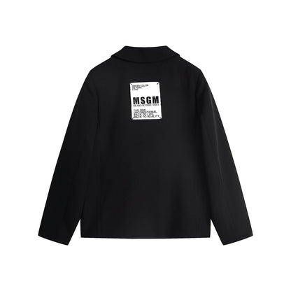 女童黑色西服外套