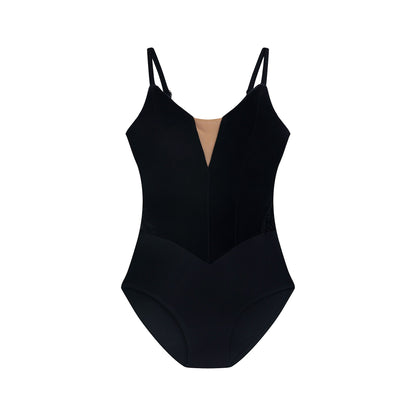 女士黑色丝绒芭蕾舞连体衣(有衬里DA4049MP/black)