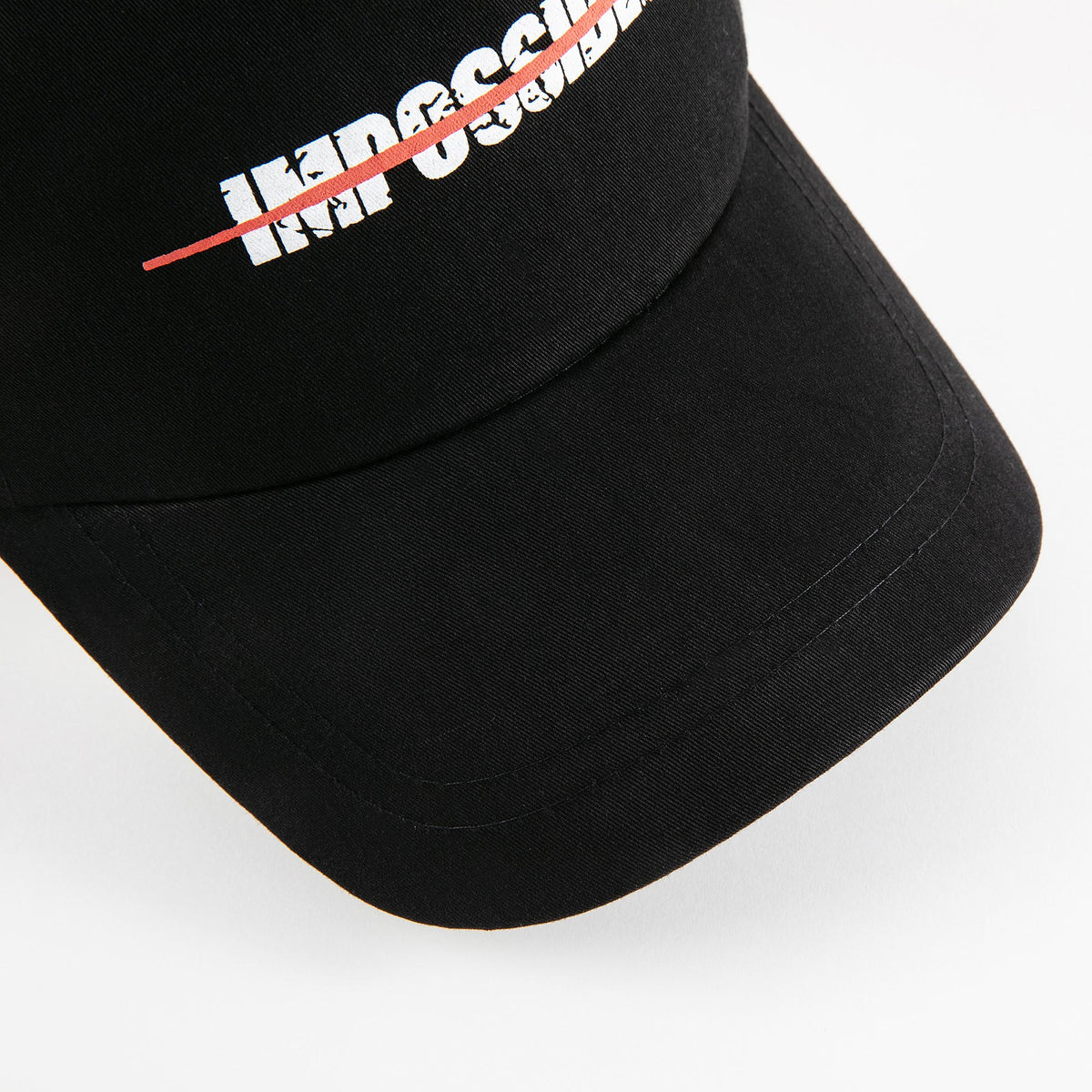 儿童黑色"impossible"棒球帽