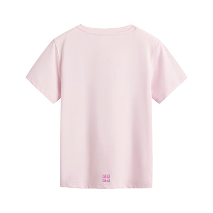 女童粉色Logo棉T恤