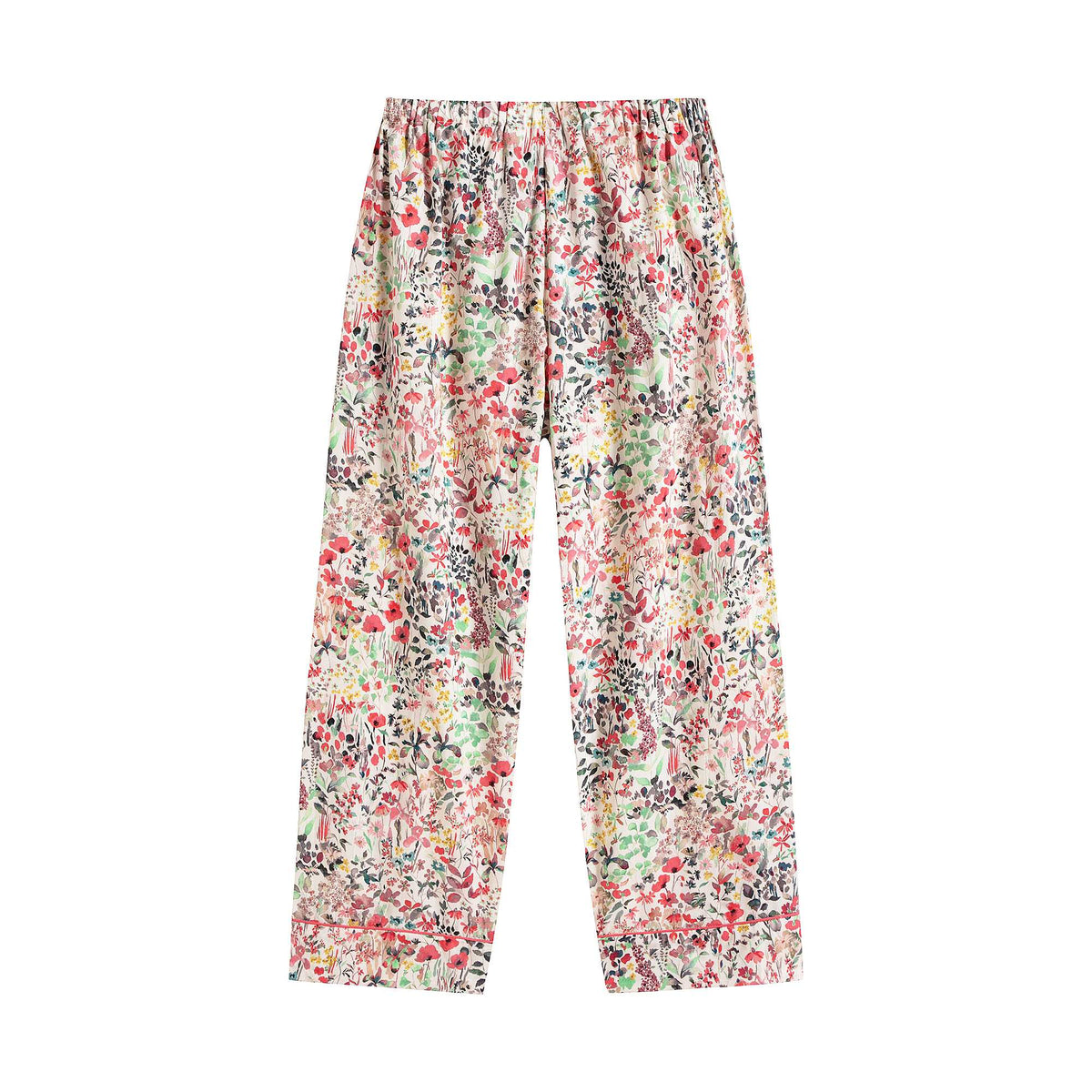 Girls Red Floral Cotton Nightwear Set