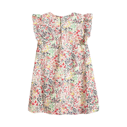 Girls Multicolor Cotton Dress