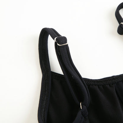 女童黑色芭蕾舞连体衣(有衬DAD1491/1MP/black)