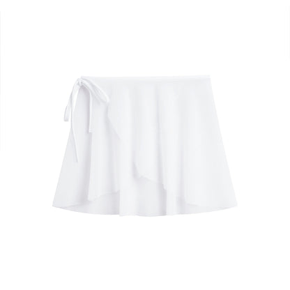 女童白色芭蕾舞短裙