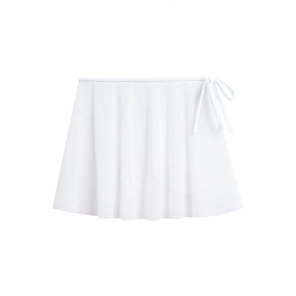 女童白色芭蕾舞短裙