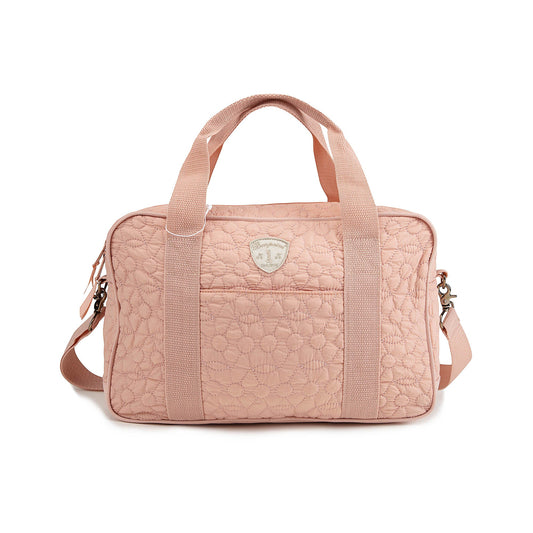 女童玫瑰粉色手提包(34x22x11cm)