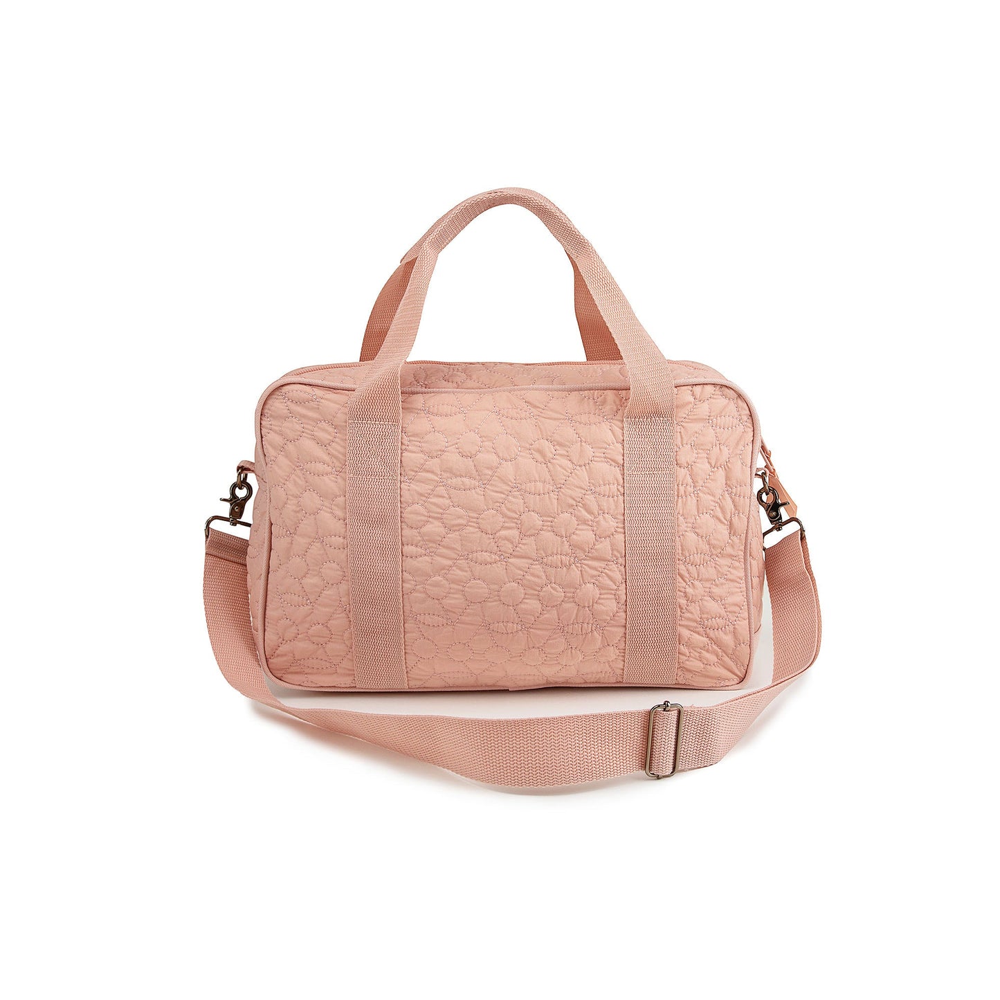 女童玫瑰粉色手提包(34x22x11cm)